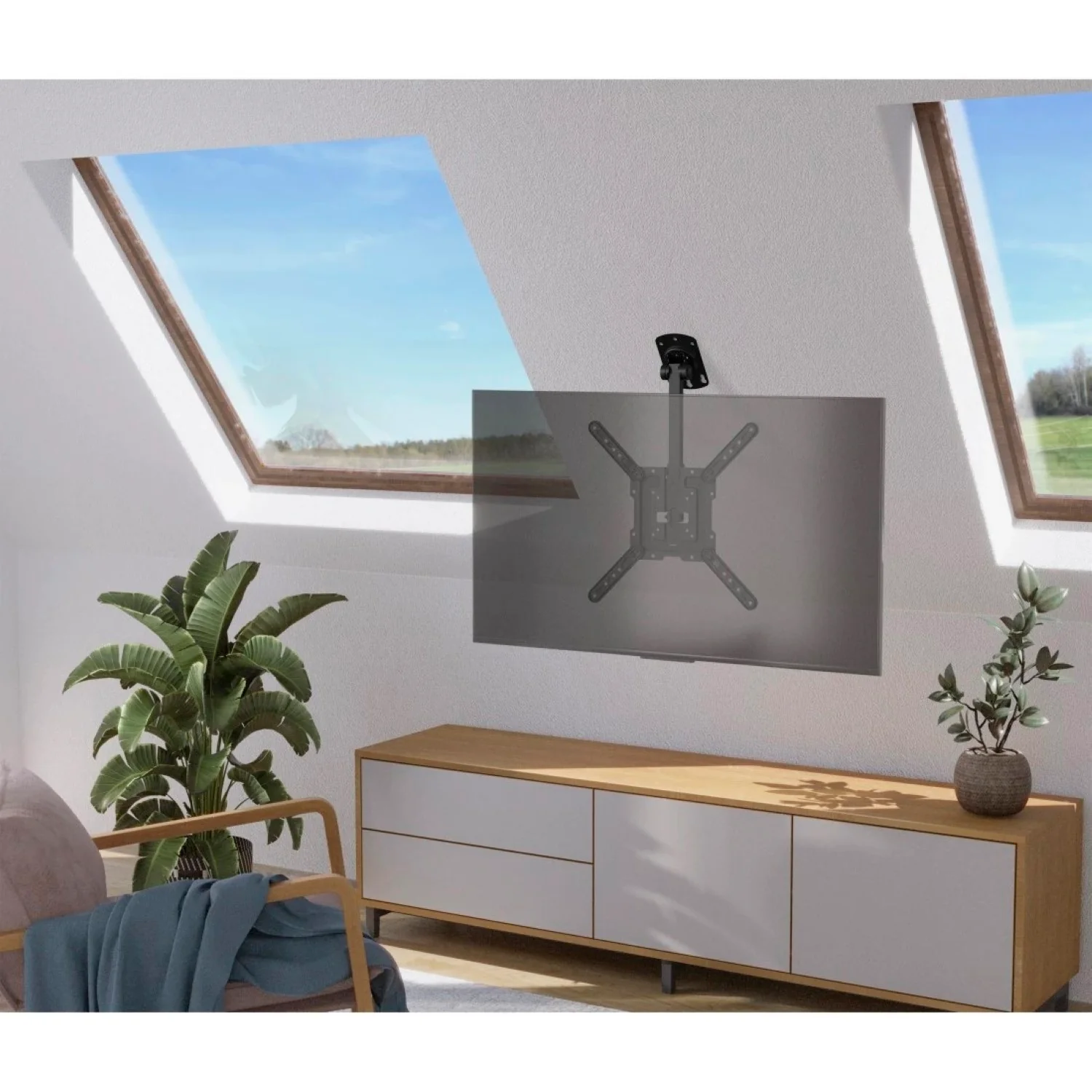 TV Deckenhalterung schwenkbar höhenverstellbar 32" bis 65" - Image 10