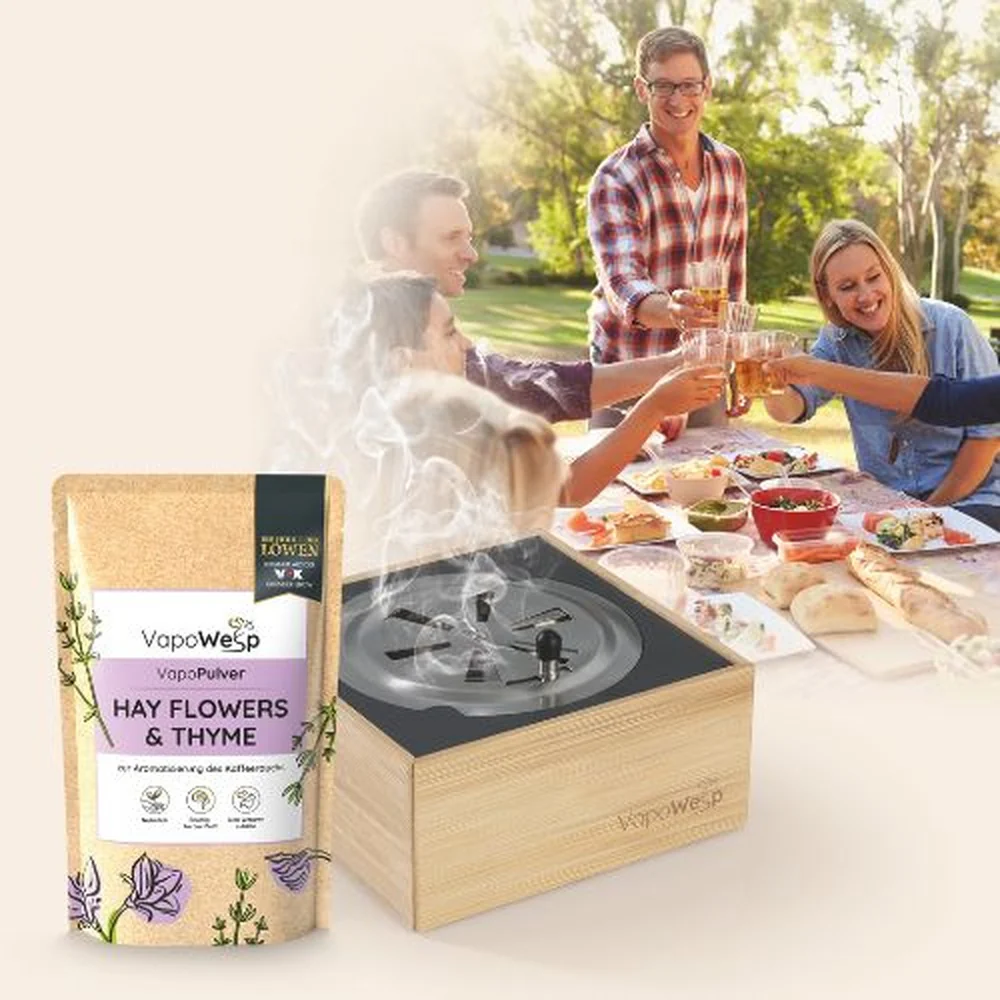 VapoPulver Hay Flower & Thyme 100g - Image 2