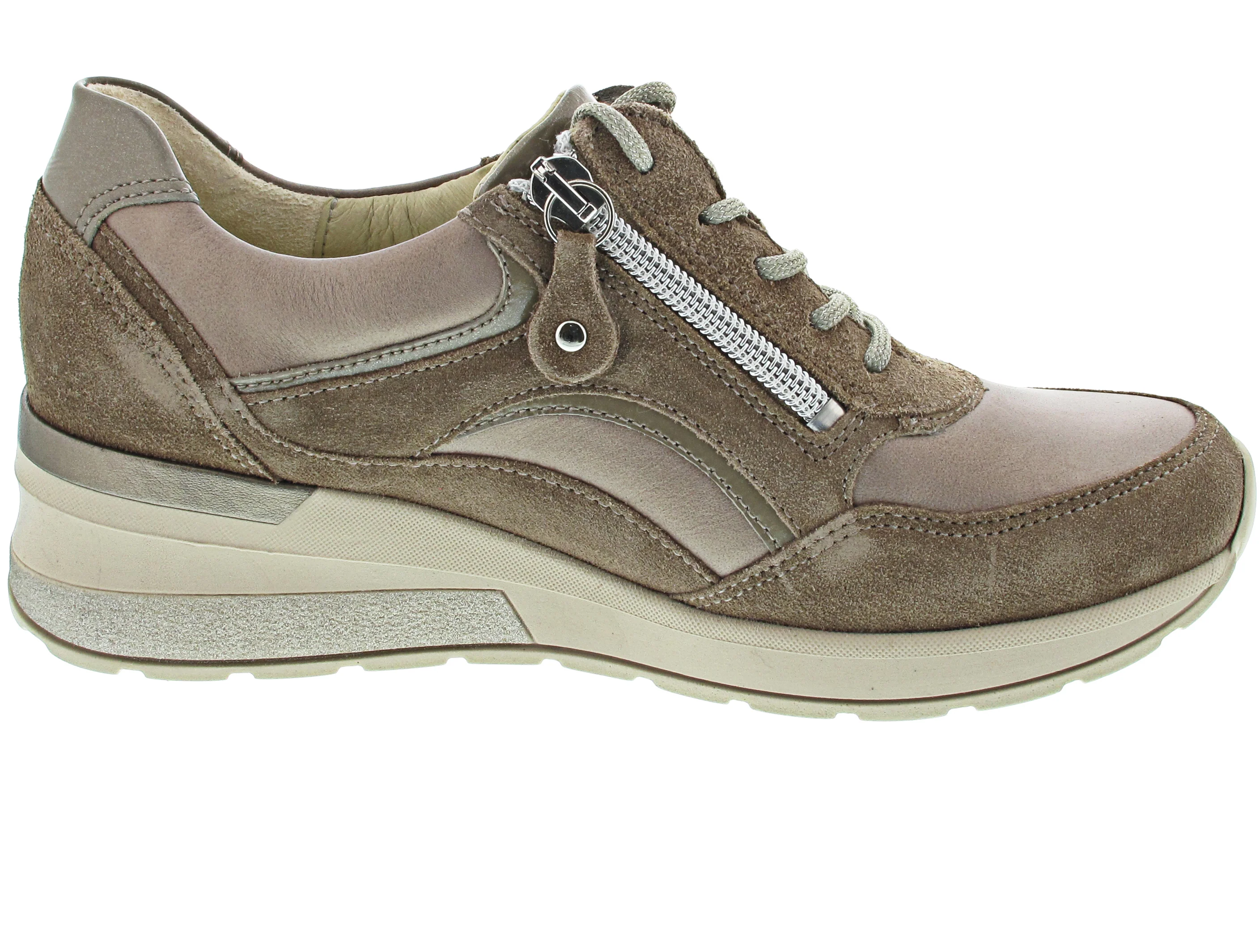 Waldläufer H-Clara sportlicher Schnürer Beige - Image 15