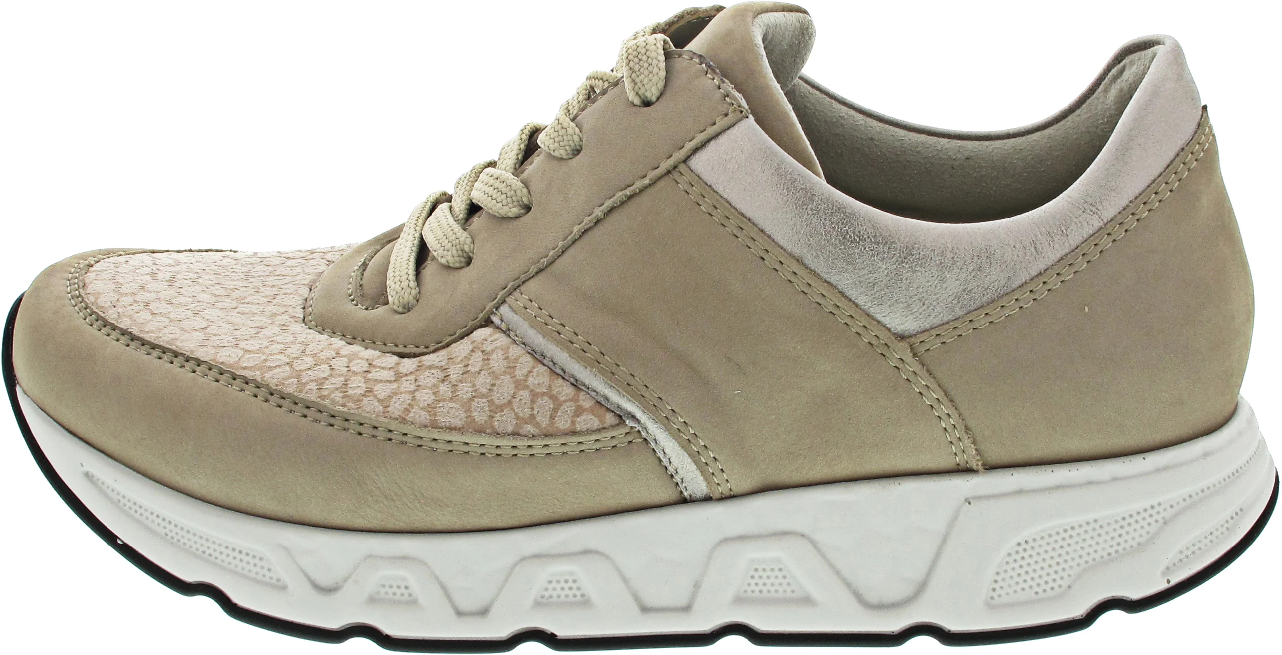Waldläufer H-Irma sportlicher Schnürer Beige - Image 4