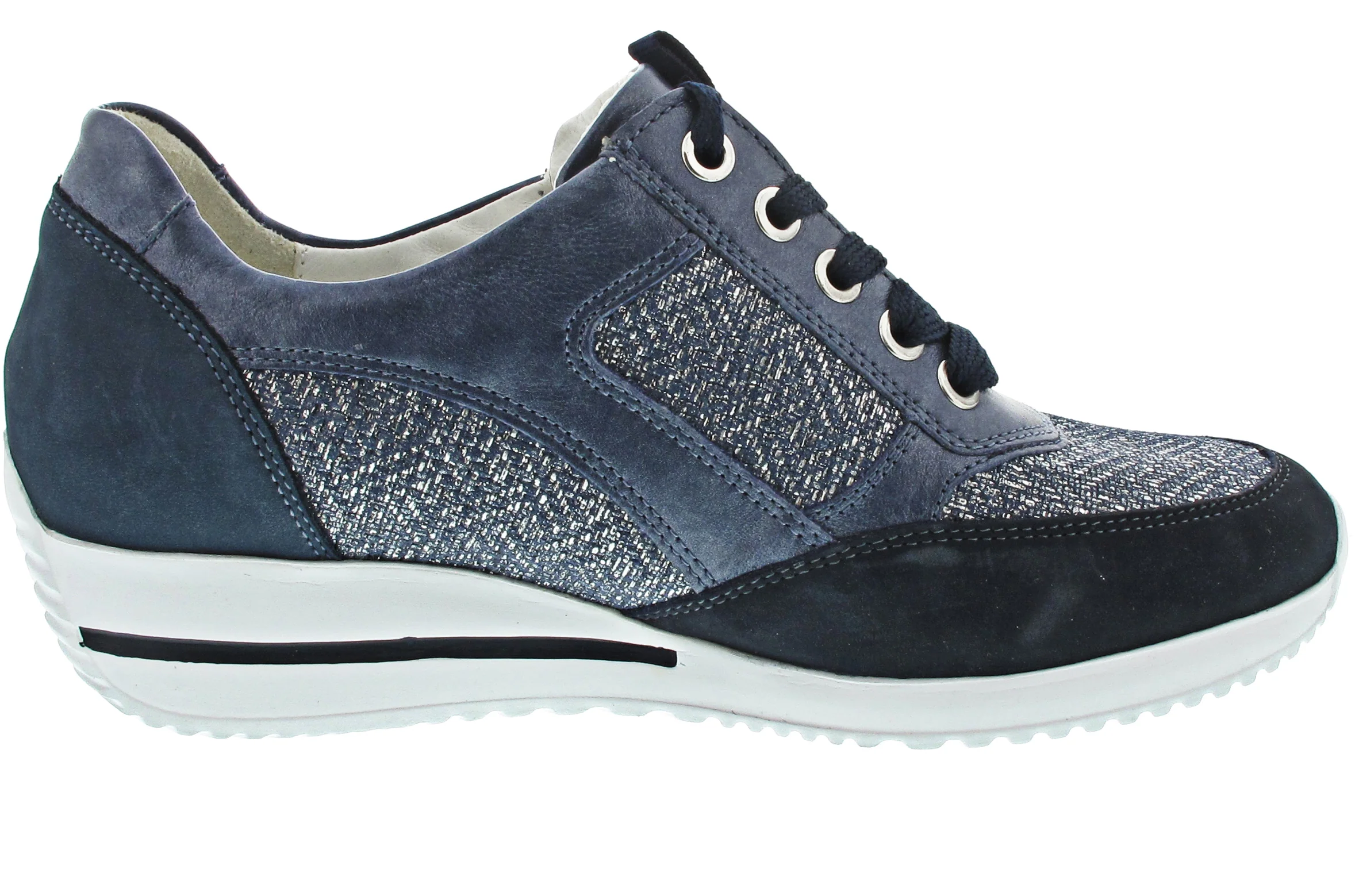Waldläufer Himona sportlicher Schnürer Blau - Image 19