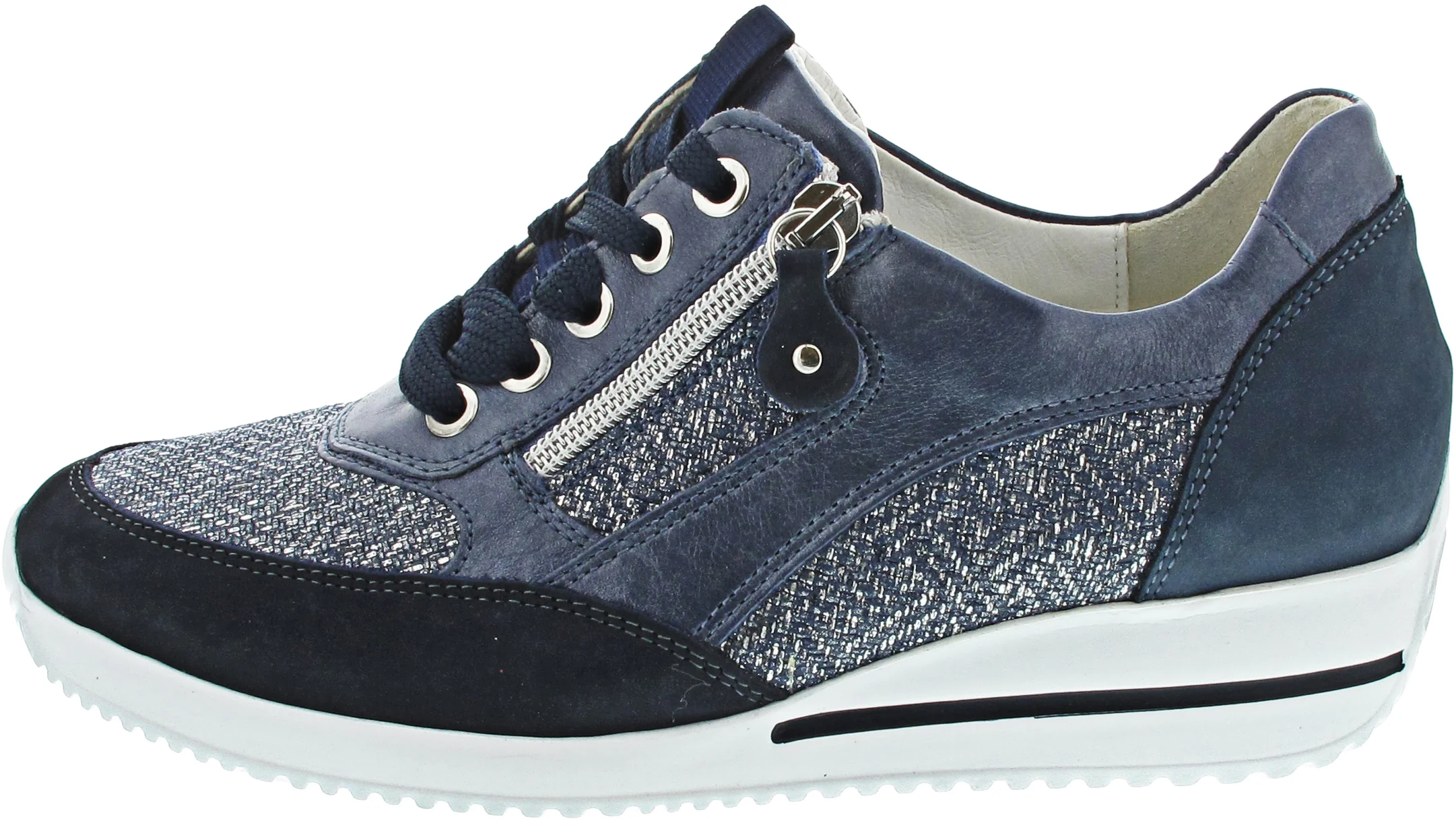 Waldläufer Himona sportlicher Schnürer Blau - Image 3