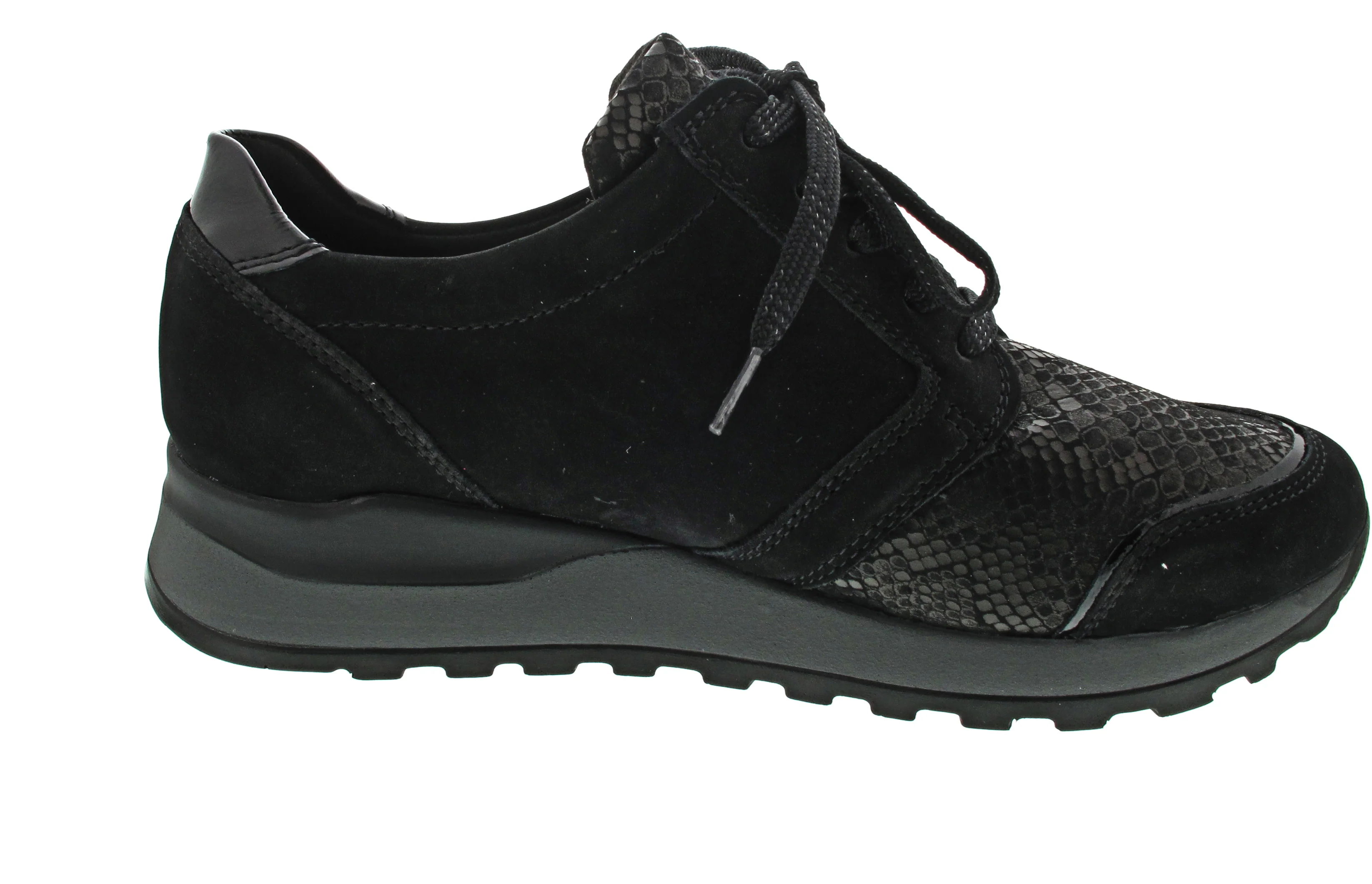 Waldläufer Hiroko-Soft sportlicher Schnürer Schwarz - Image 18
