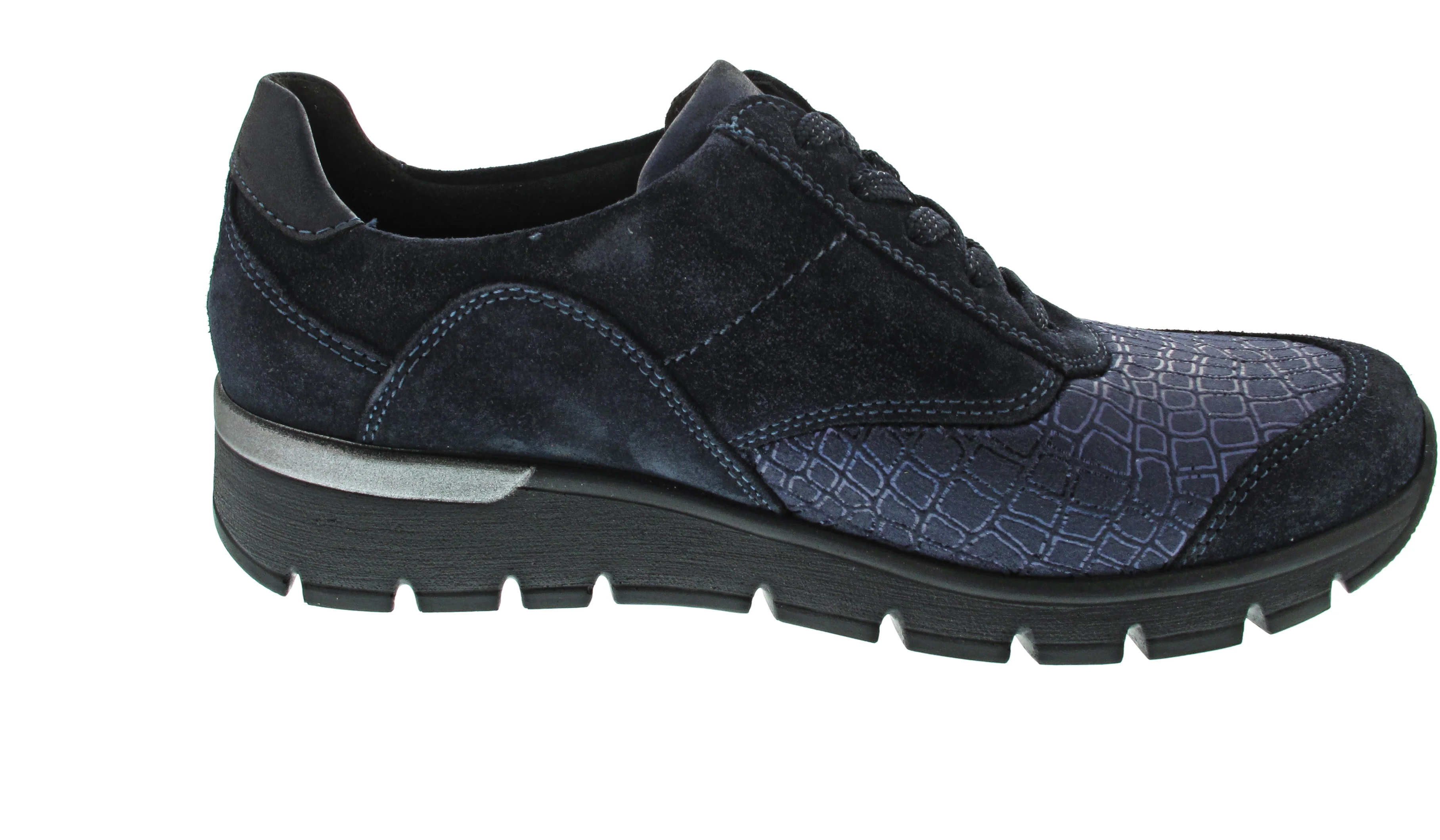 Waldläufer K-Ramona sportlicher Schnürer Blau - Image 3