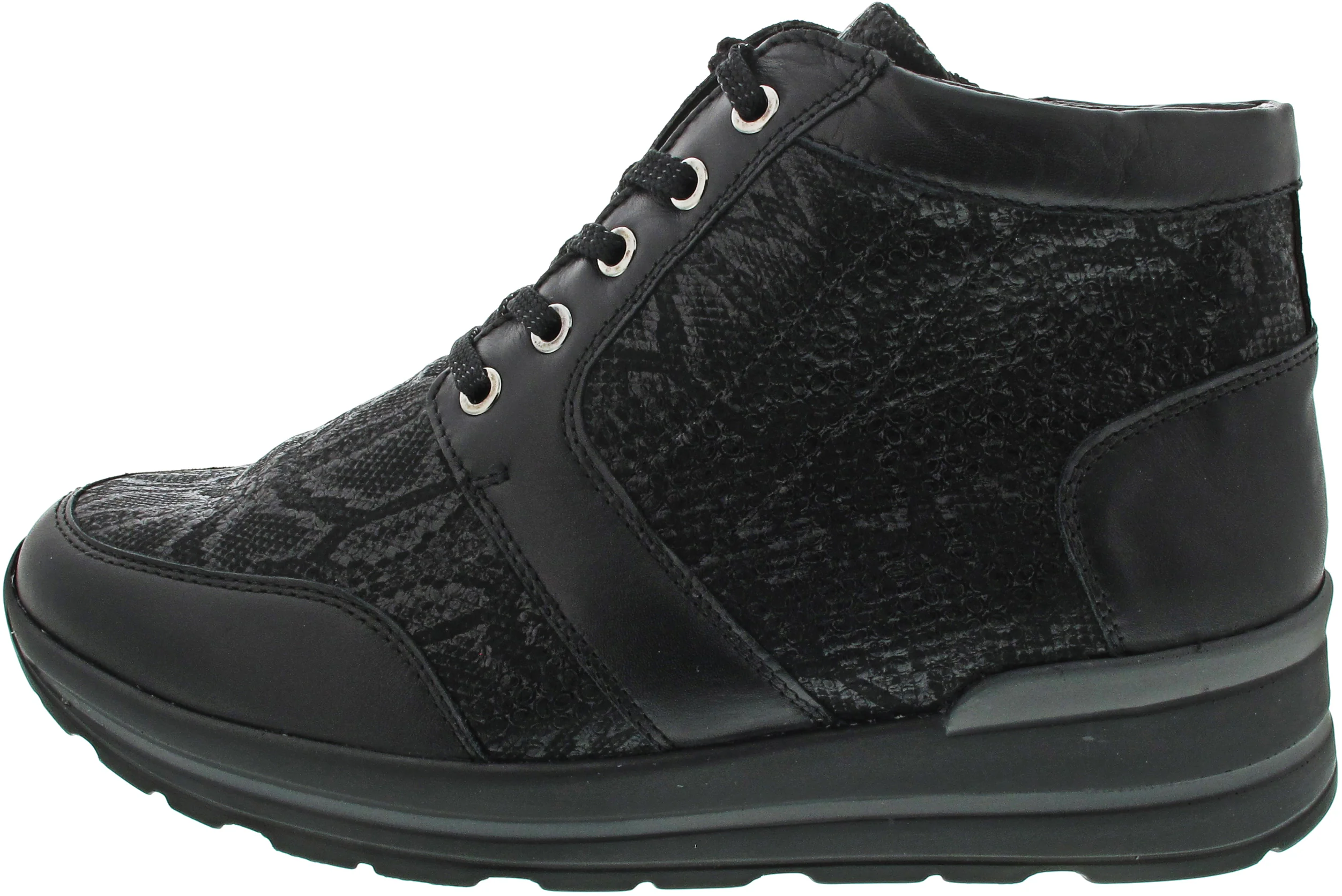 Waldläufer M-Sarah Schnürstiefel Schwarz