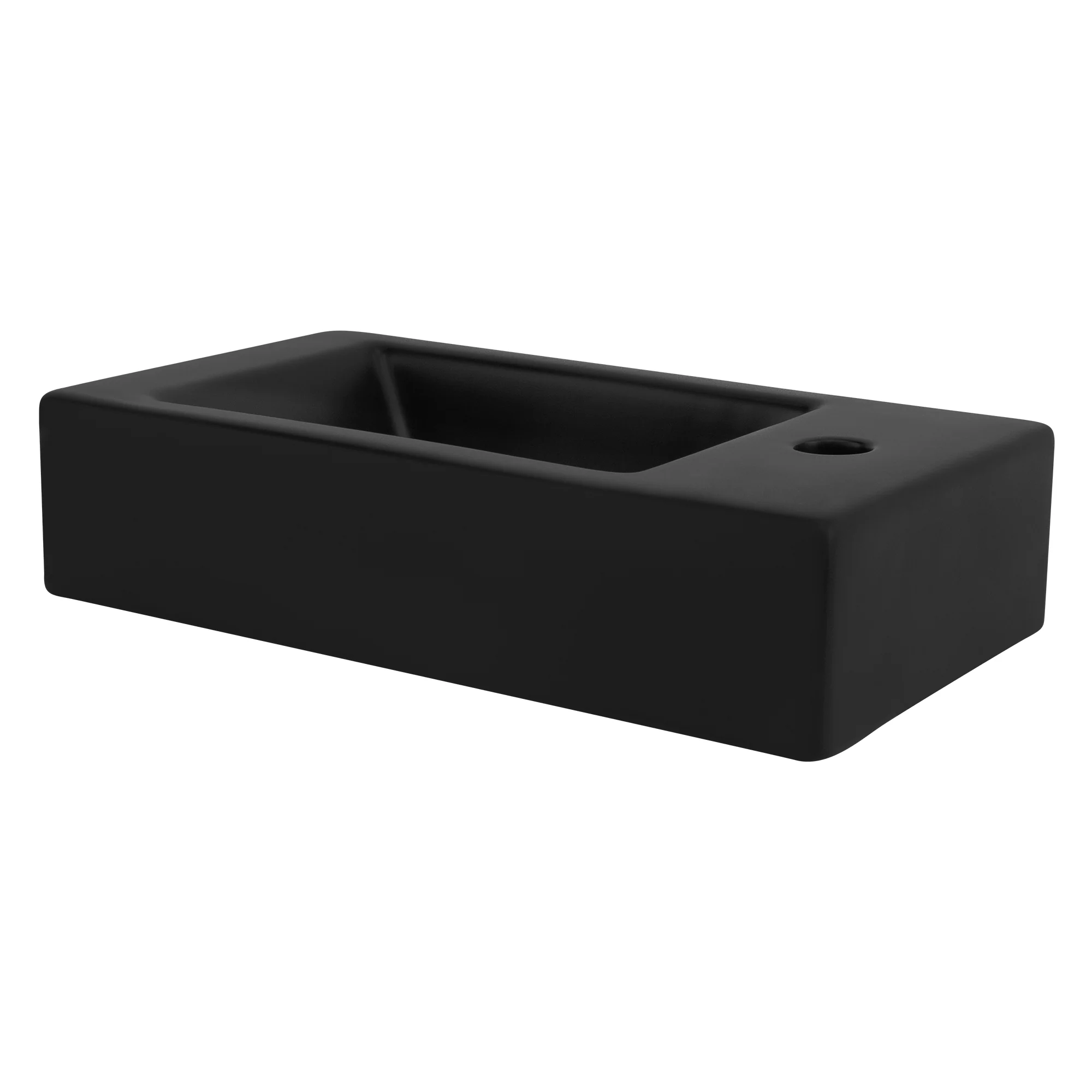 Waschbecken Rechteckigform ohne Überlauf 46x26x11 cm aus Keramik ML-Design - Image 7