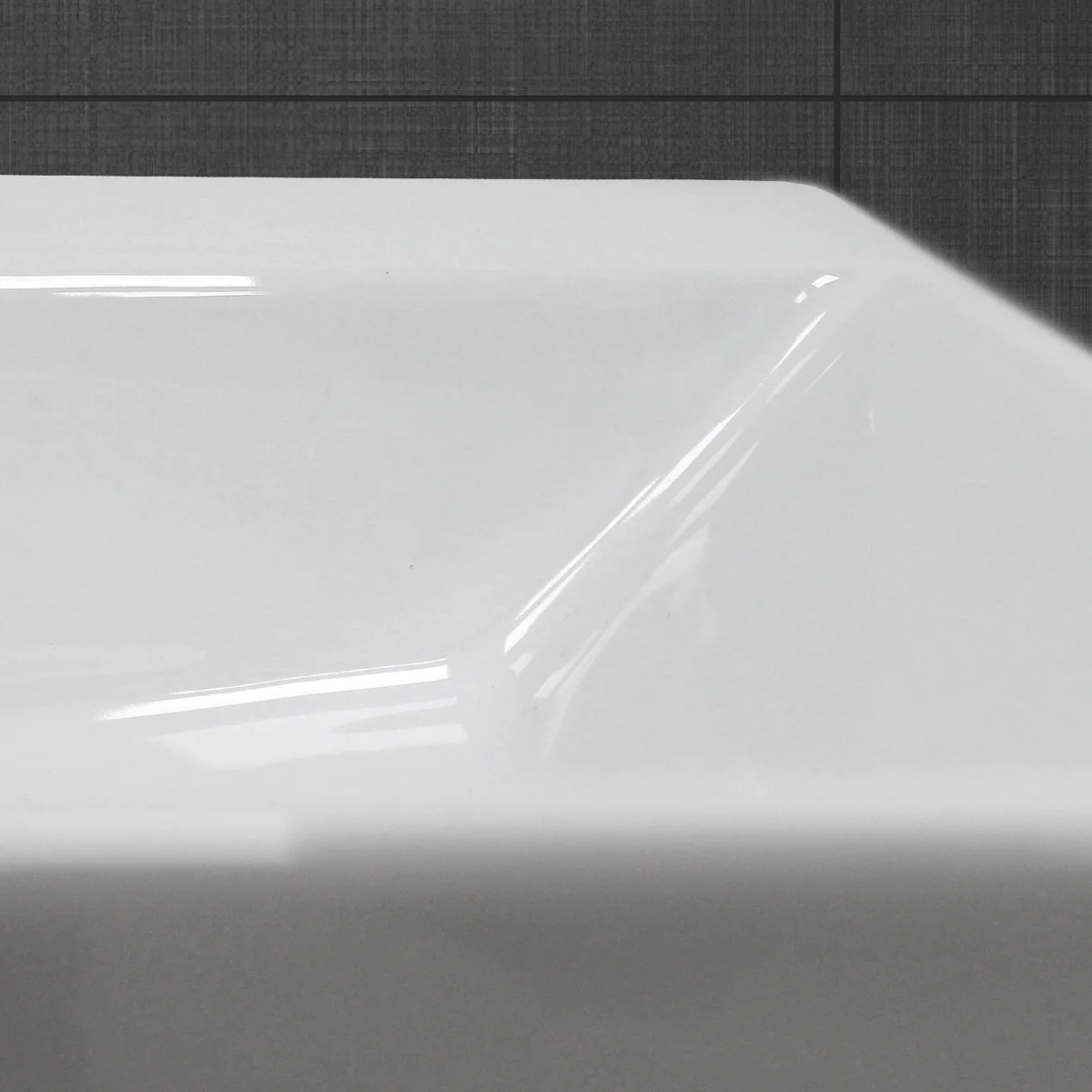 Waschbecken Waschtisch 605x365x130mm Keramik Eckig Weiß + Wasserhahn ausziehbare - Image 4