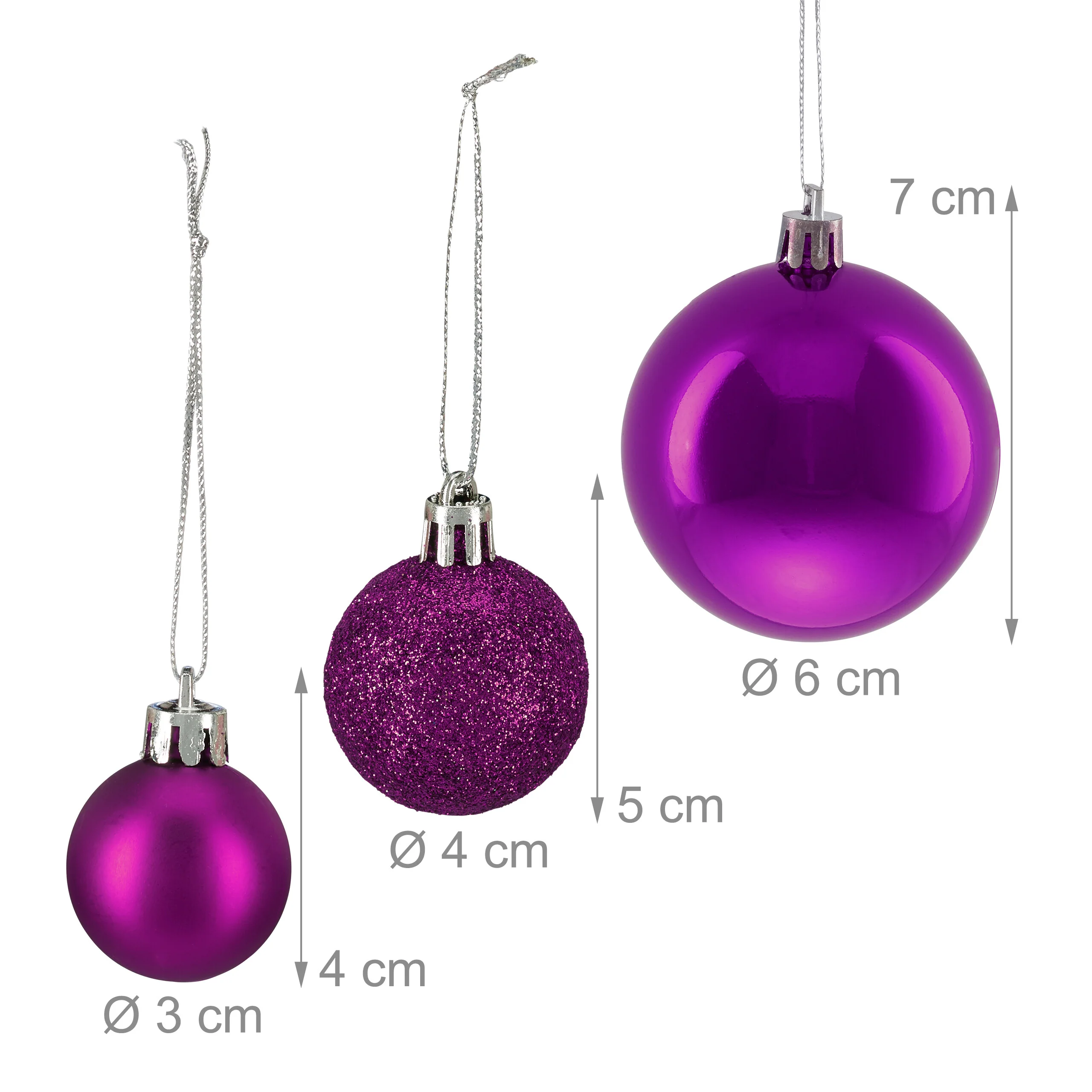 Weihnachtskugeln im 50er Set - Image 74