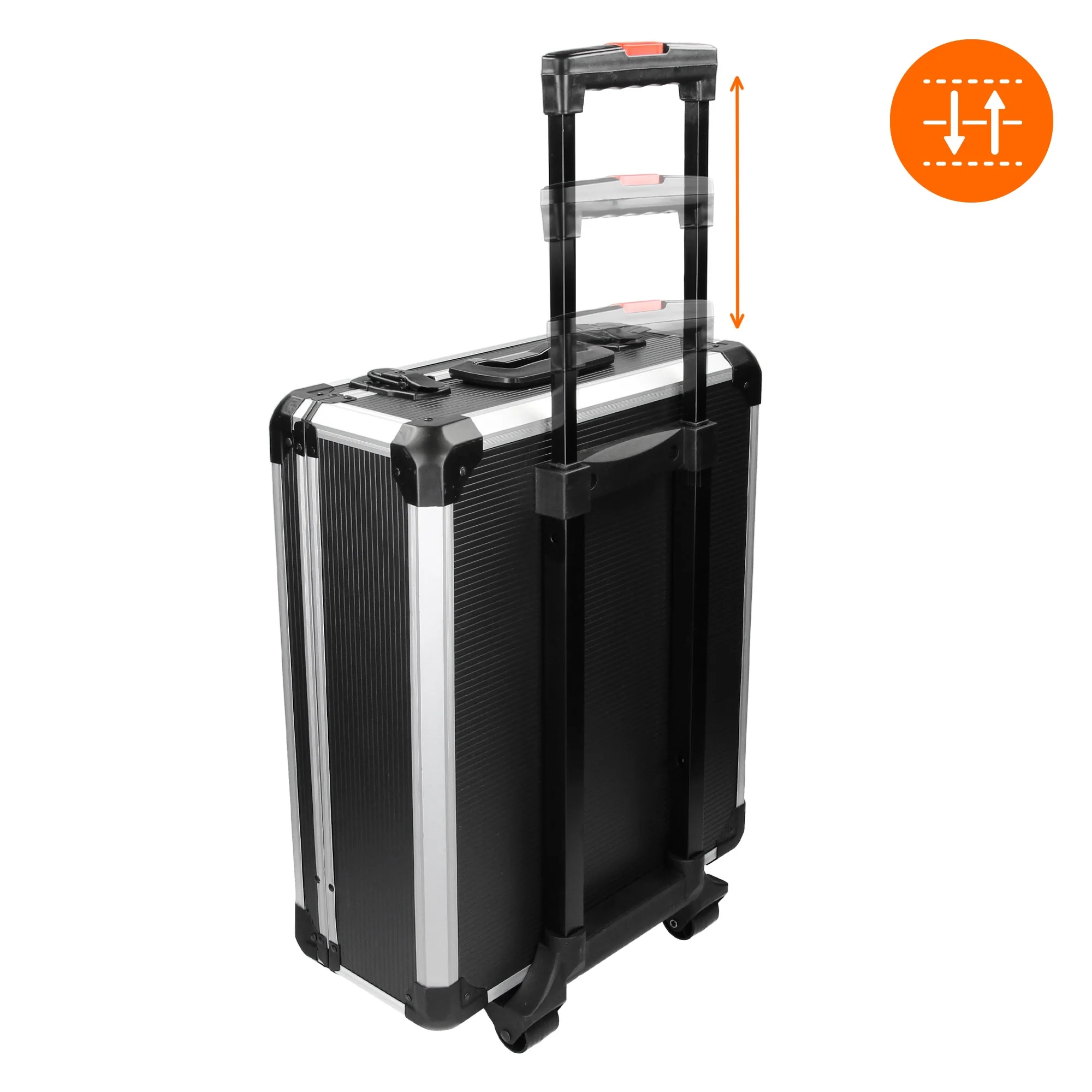 Werkzeugkoffer 949 Teilig Aluminium Schwarz mit 4 Ebenen Chrom-Vanadium - Image 5