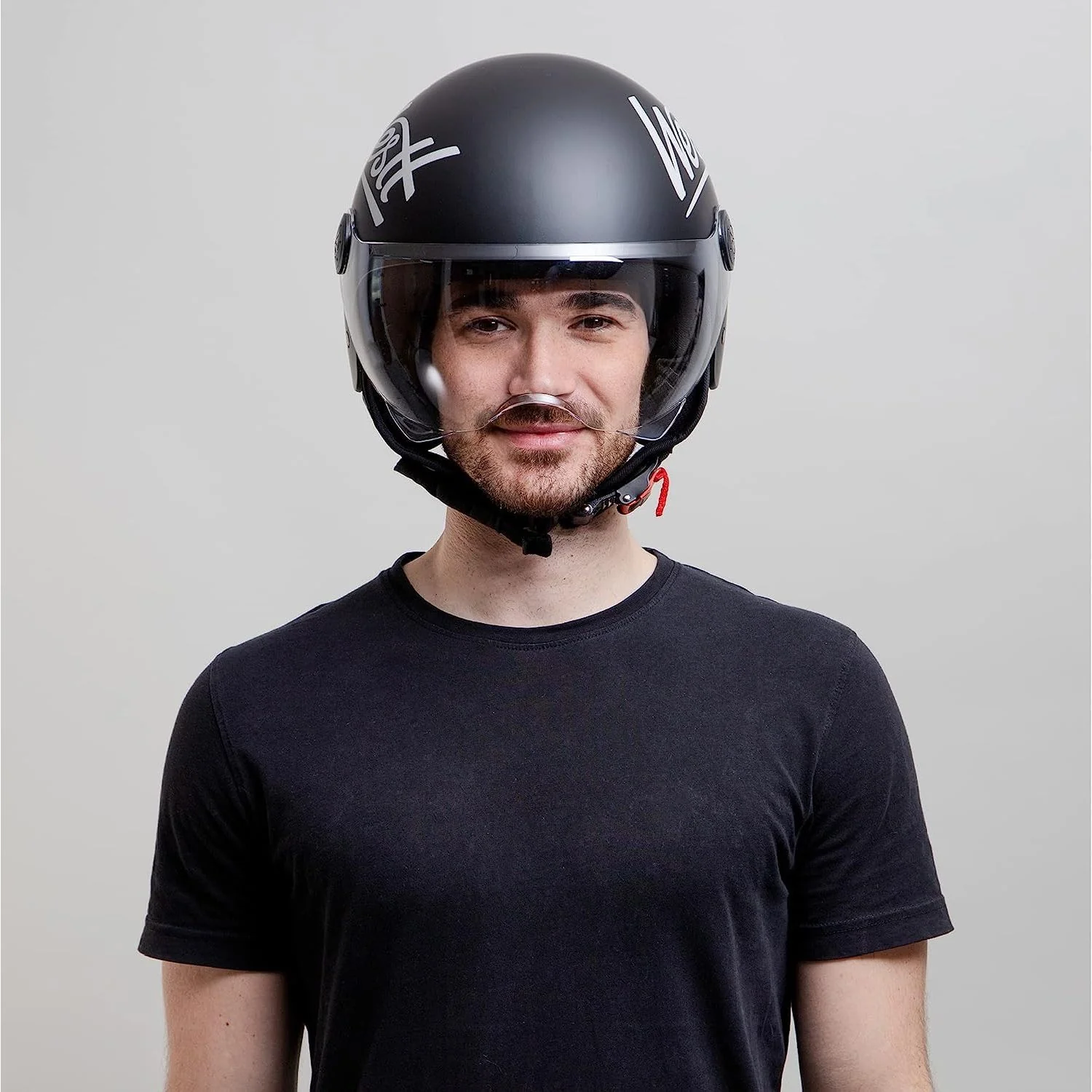 Westt Classic Jethelm mit Visier Motorradhelm Herren Damen Roller Chopper Helm Mopedhelm - Image 4