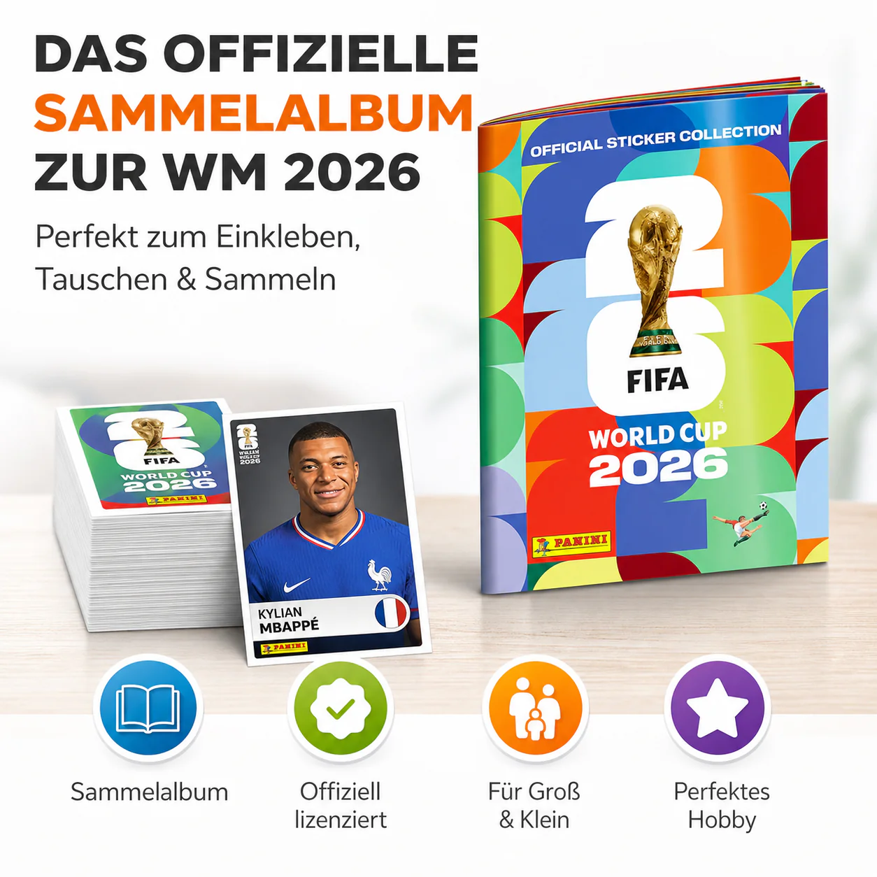 WM 2026 Album Set mit Spielplan & Panini Stickeralbum – zur Fußball Weltmeisterschaft (Sammelalbum) - Image 2