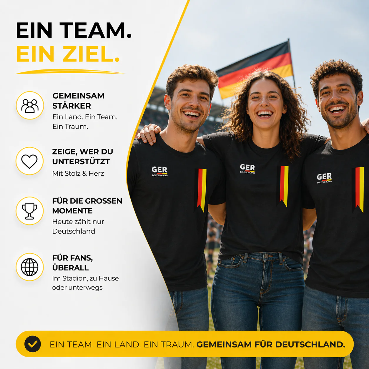 WM 2026 Deutschland Shirt – Fußball Weltmeisterschaft 2026 T-Shirt mit Flagge, Fanartikel - Image 10