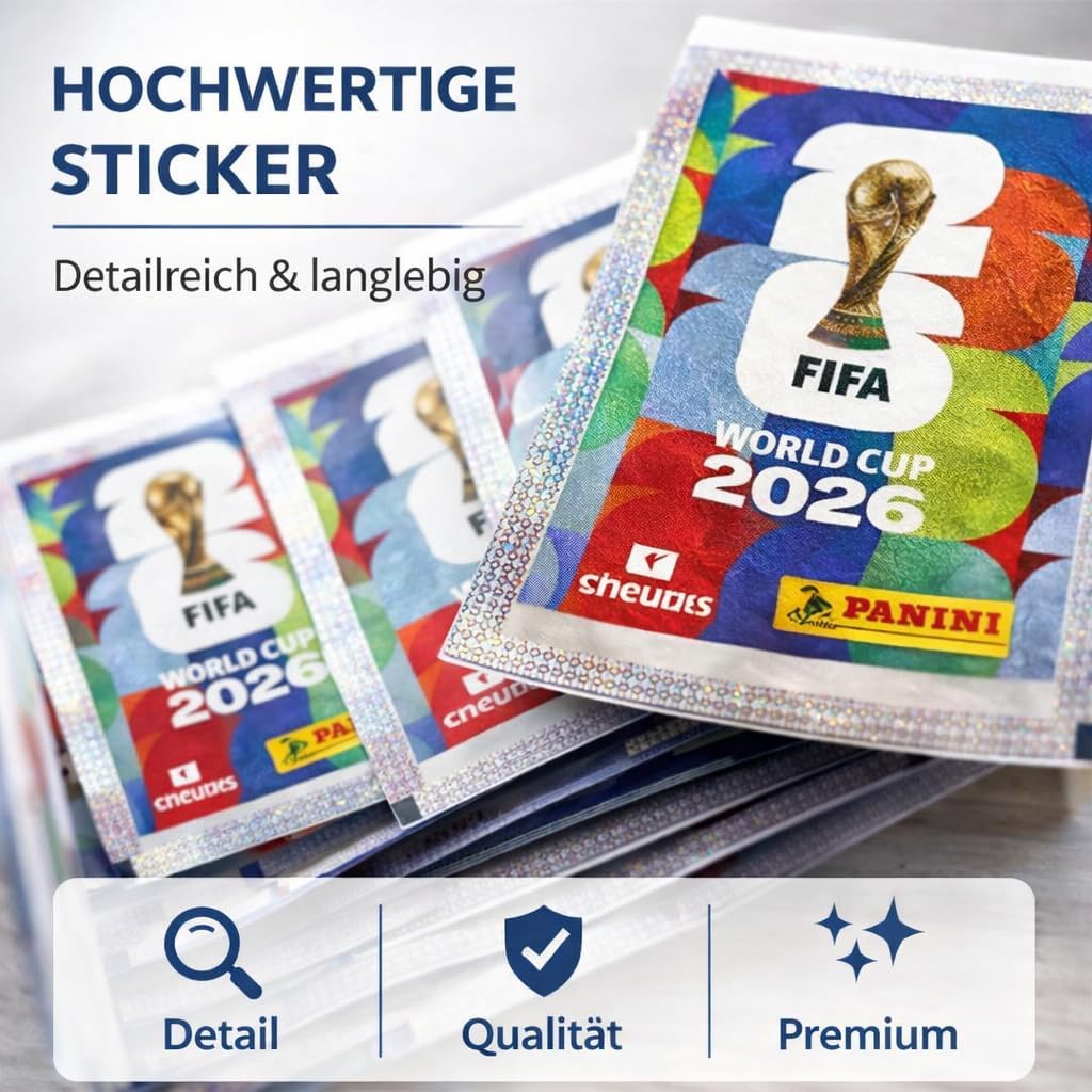 WM 2026 XXL Sammelset inkl. Panini Stickeralbum und Stickern Spielplan sowie Deutschland Blumenkette - Image 21