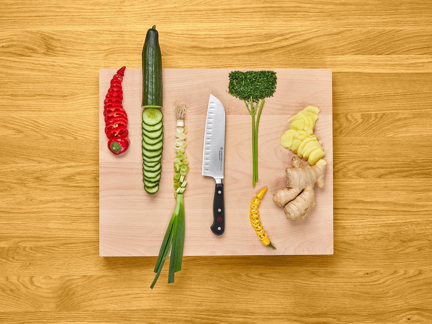 Wüsthof Classic Santoku 17 cm | mit Kullenschliff - Image 5