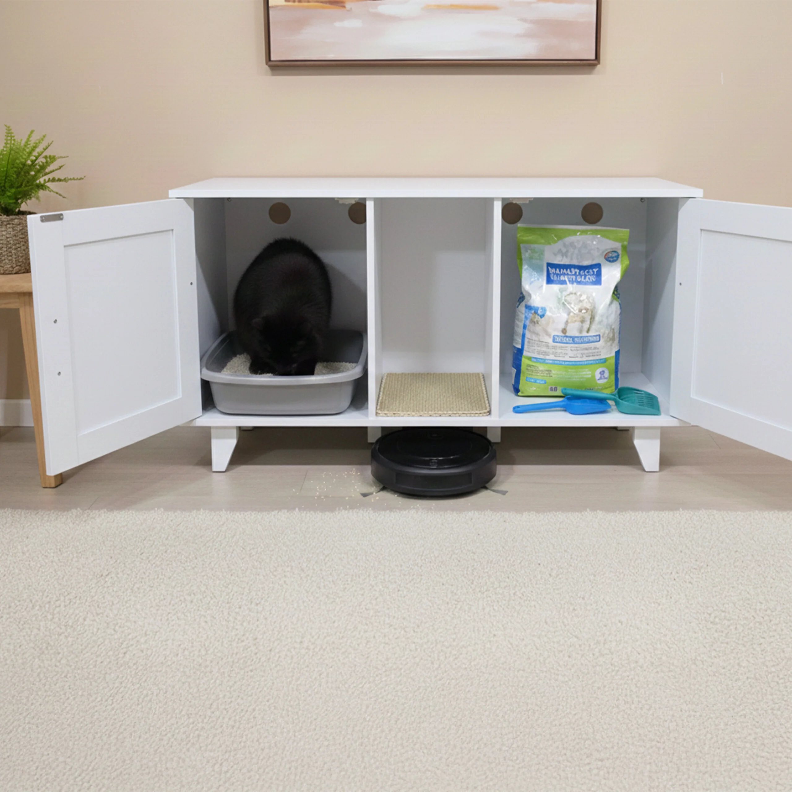 XXL Katzenschrank für Katzenklo - Image 12