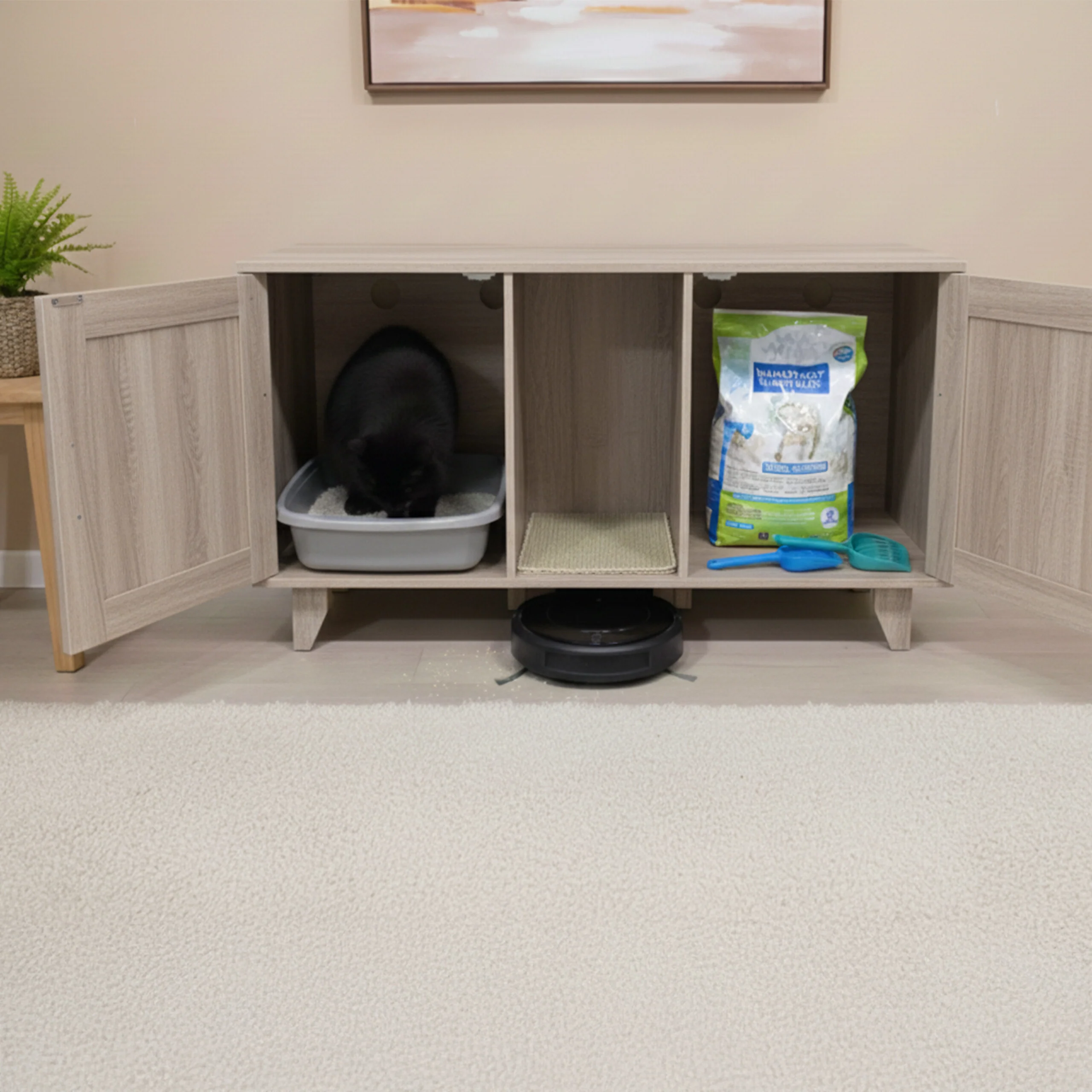XXL Katzenschrank für Katzenklo - Image 17