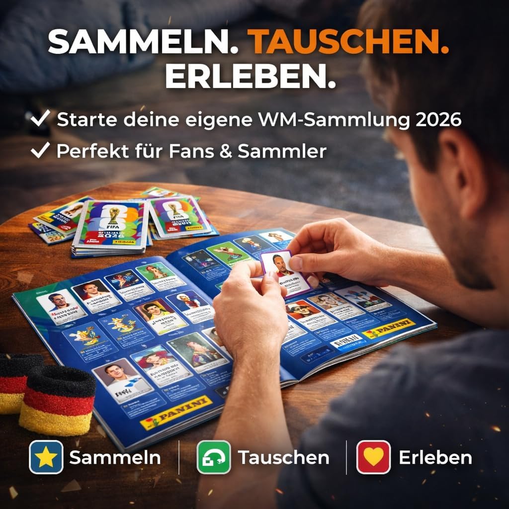 XXL WM 2026 Sammelset – inkl. Panini Stickeralbum, passenden Stickern, Spielplan und Blumenkette - Image 33