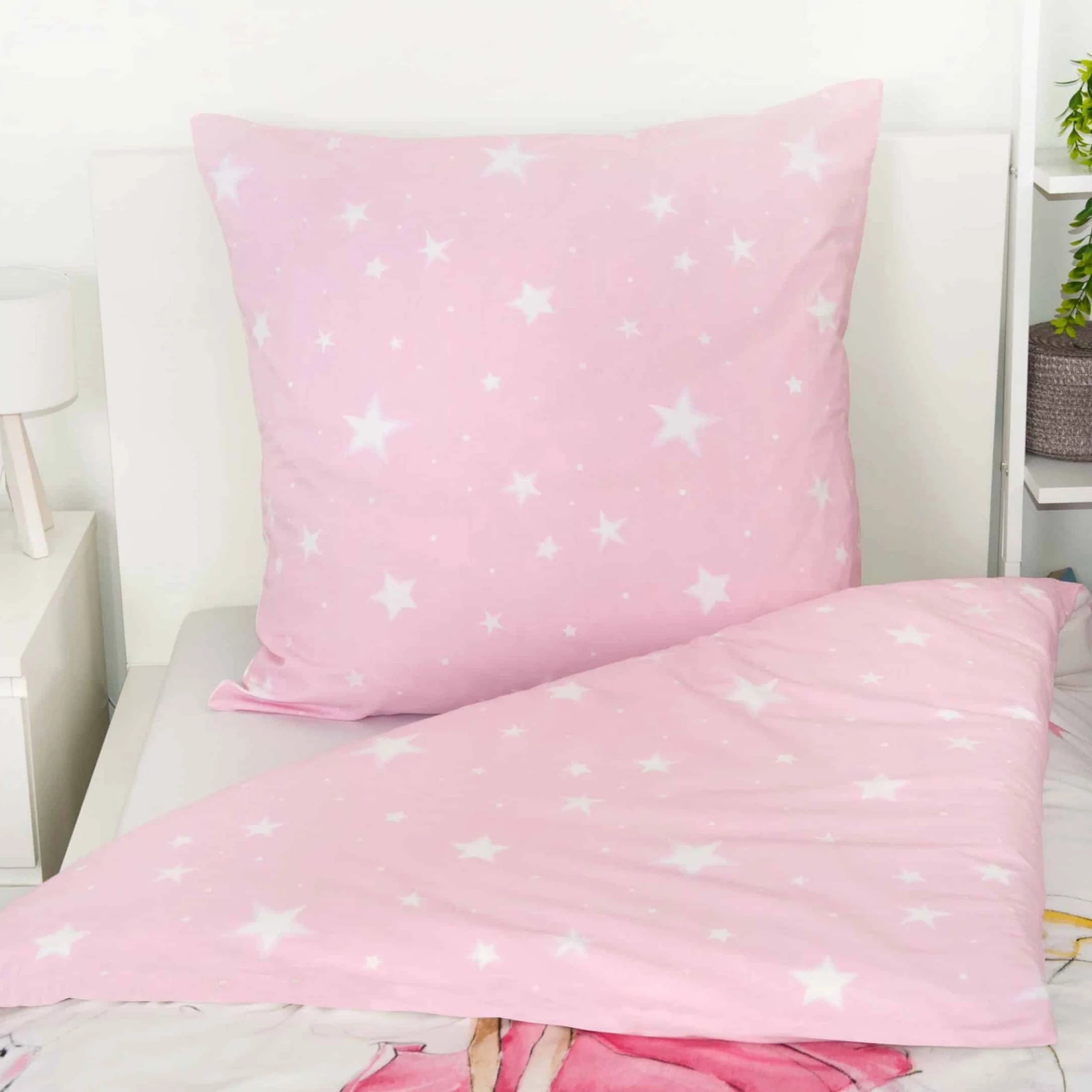 Young Collection Bettwäsche-Set 'Little Fairy Fee Rosa' – 135x200 oder 140x200 cm, Renforcé - Image 4
