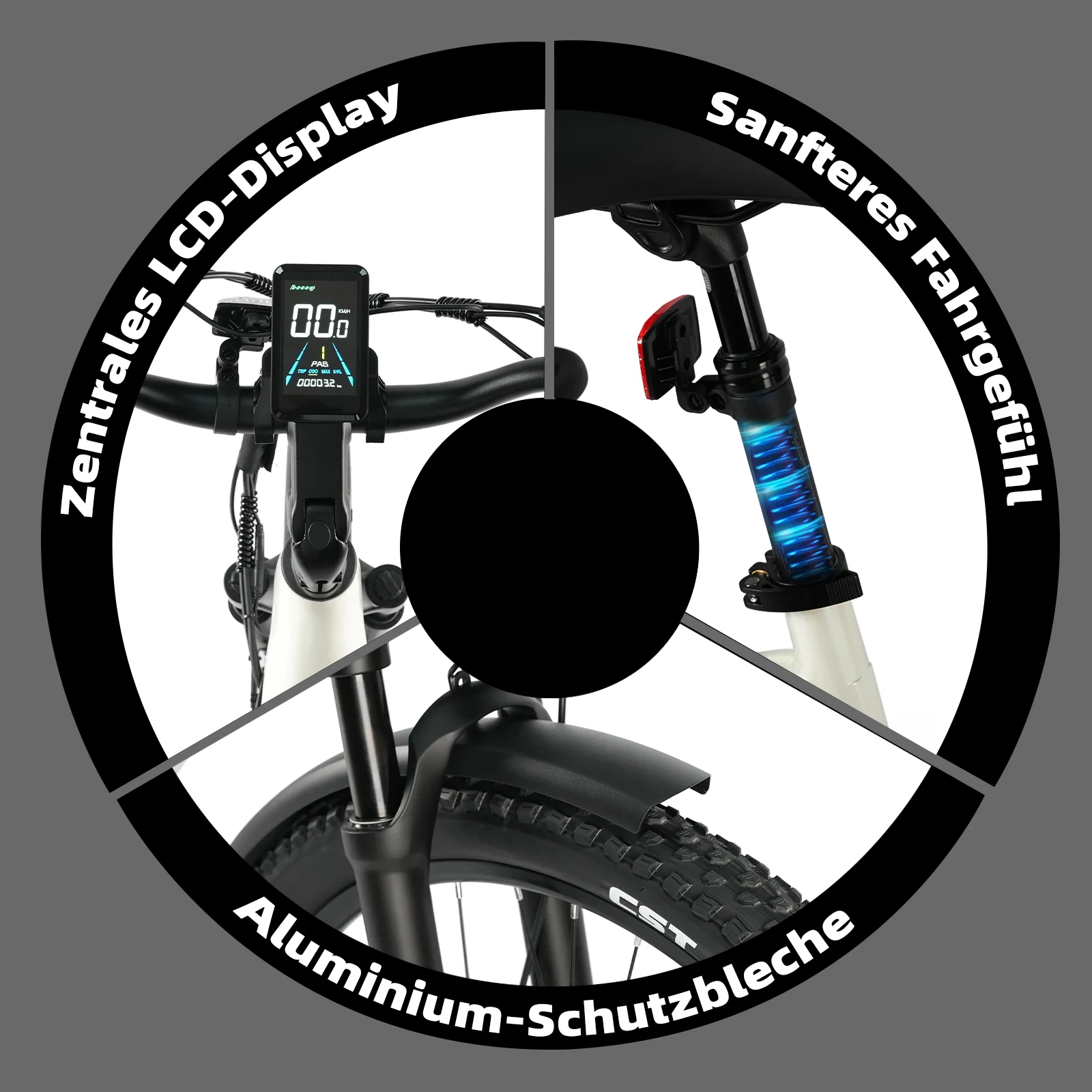 Z3 27,5" 48V 250W Hinterradmotor 70Nm 48V15Ah Akku 120km Reichweite Elektrofahrrad - Image 31