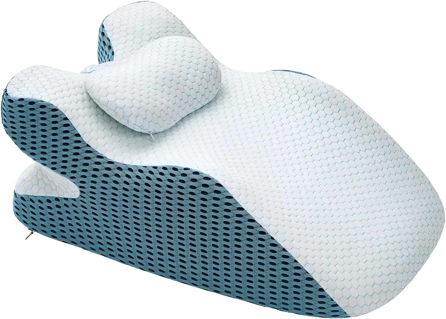 ZMH Kopfkissen Super-Fitting Stützkissen Ergonomisch langlebig keine Verformung Blau
