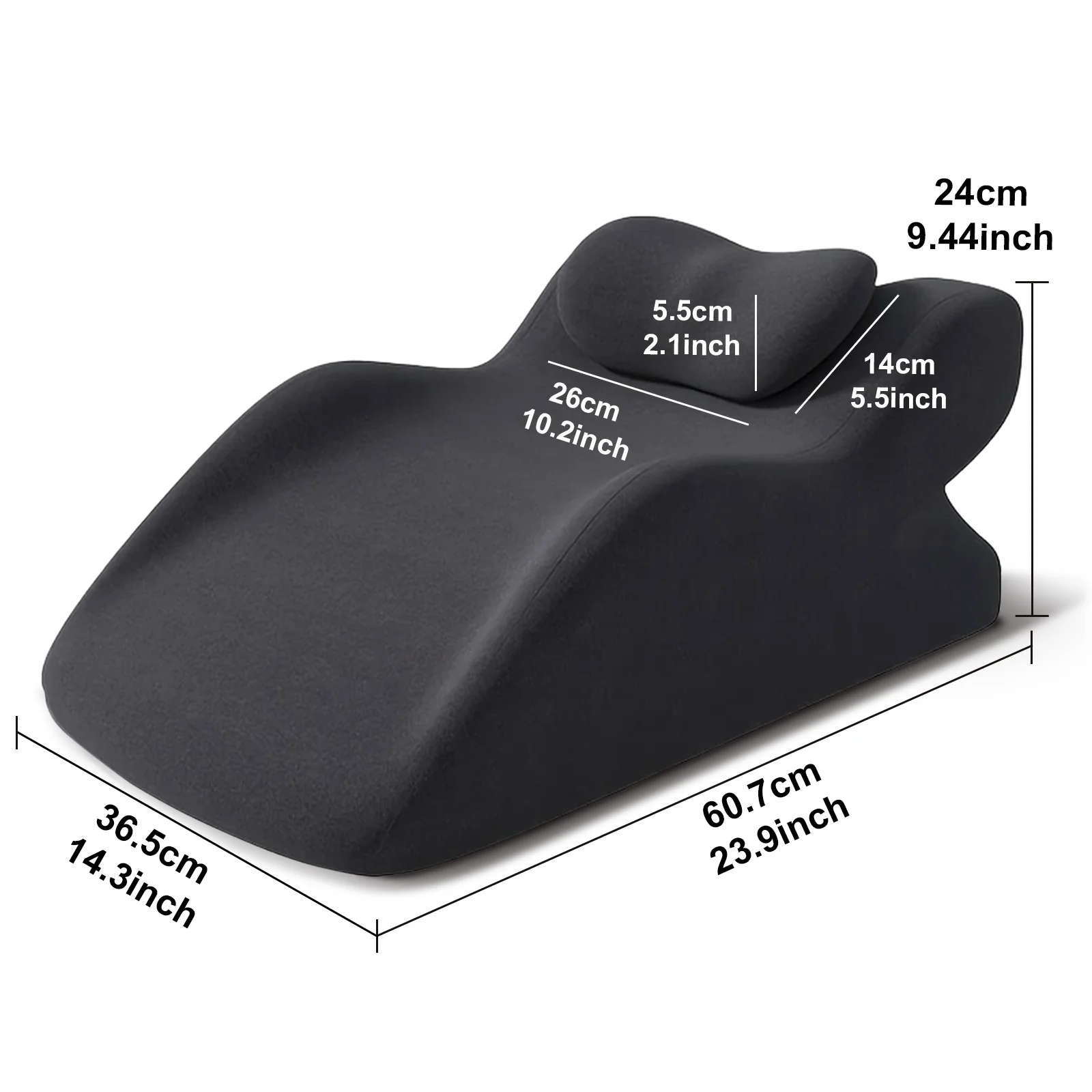 ZMH Kopfkissen Super-Fitting Stützkissen Ergonomisch langlebig keine Verformung Blau - Image 12