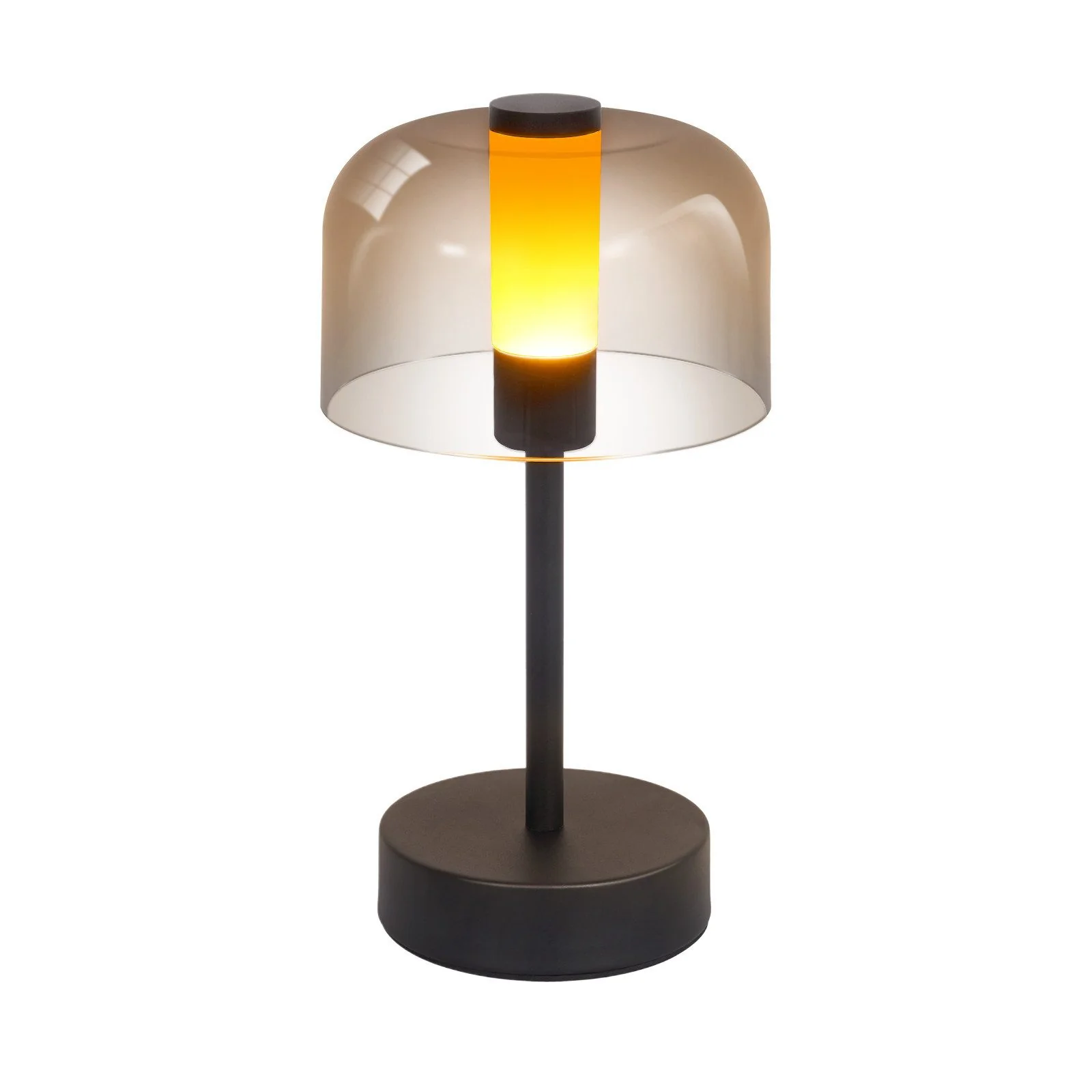 ZMH LED Nachttischlampe Schwarz Touch Dimmbar Kabellos Aufladbar Akku USB-C Tischleuchte
