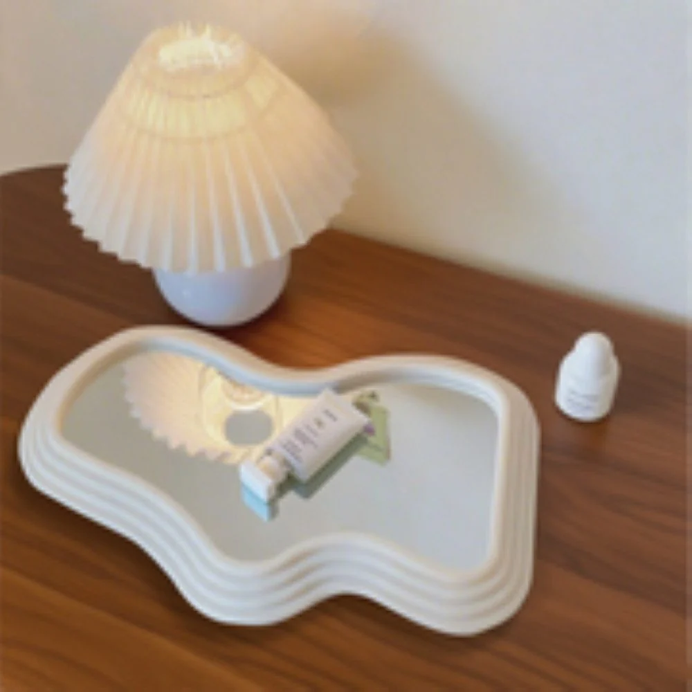 ZMH Wandspiegel im Wellen-Design Dekorativer mit strukturierter Optik Spiegel für Schlafzimmer Flur - Image 5